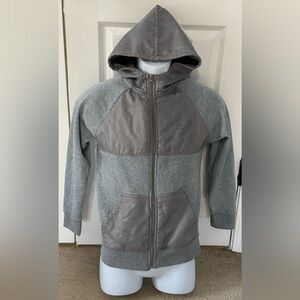 RBX Boys Gray Full-Zip Hooded Sweatshirt Size M (10–12)